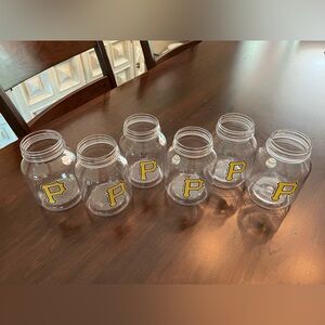 Pittsburgh Pirates plastic mason jar style drink cups official MLB game souvenir